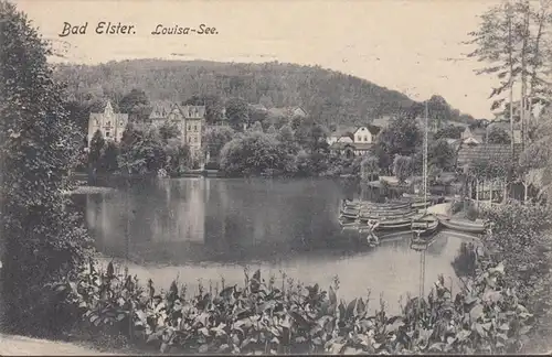 Bad Elster Louisa-See Feldpost, gelaufen 1915