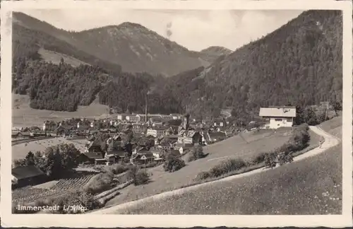 Bayern Immenstadt Stadtansicht, gelaufen 1941