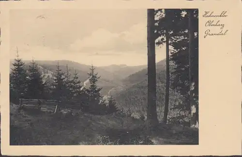 Hahnenklee Oberharz Granetal, gelaufen 1936