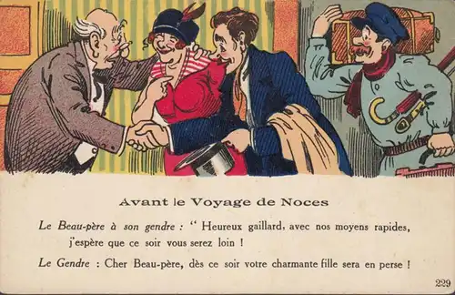 CPA Avant le Voyage de Noces, non circulaire