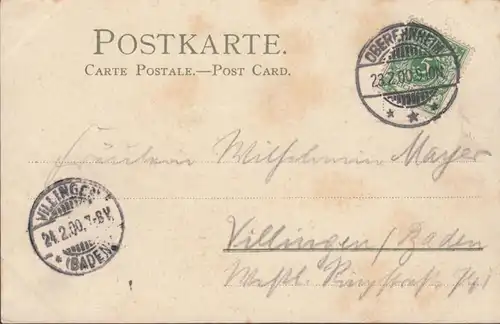 Carte postale de soleil Winkler & Schorn, alu 1900