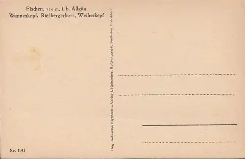 Pêche dans la tête de baignoire Allgäu Riebergerhorn Weiherkopf, incurable