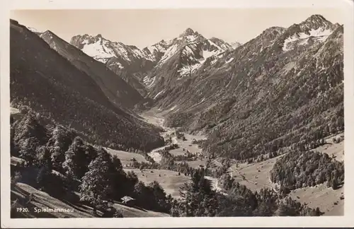 Oberstdorf Blick ins Spielmannsau, ungelaufen