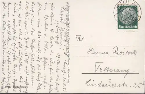 Luftkurort Urach Haus auf der Alb, gelaufen 1935