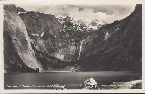 Obersee mit Teufelshörner und Röthbachfall, ungelaufen