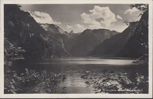 Königssee vom Malerwinkel, gelaufen 1934