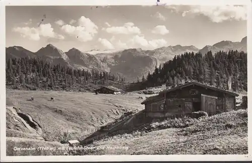 Gotzenalm mit Teufelshörner und Hochkönig, ungelaufen