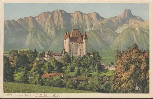 Schweiz Bern Schloss Thun, gelaufen 1930