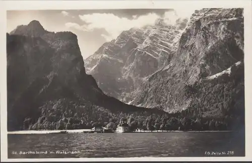 Schönau Bartholomä mit Watzmann, ungelaufen