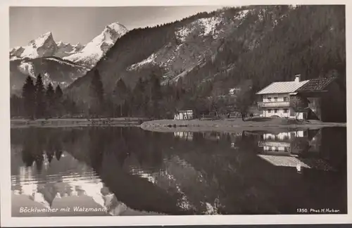 Strub Böcklweiher mit Watzmann, ungelaufen