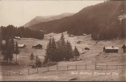 Reuti Hasliberg Bidmialp mit Gibel, gelaufen 1920