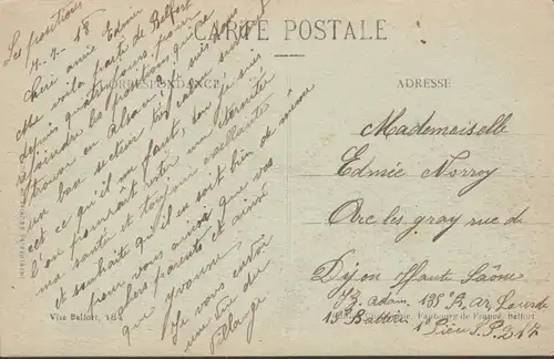 CPA Bretten Village d'Alsace, non circulé- daté 1918