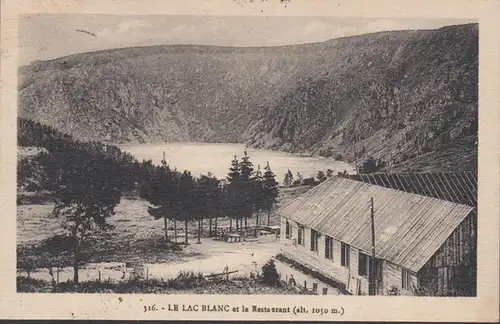 CPA Le Lac Blanc et le Restaurant, circulé 1927