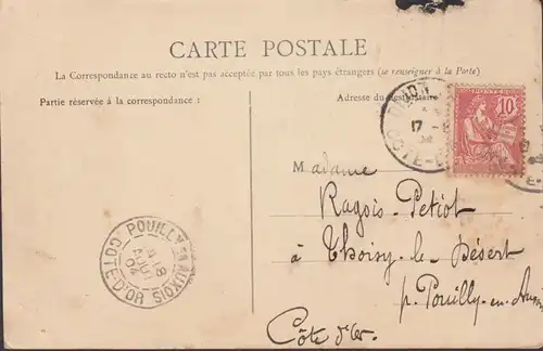 CPA Dijon Vue générale, circulé 1904