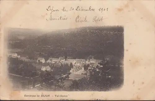 CPA Dijon Val Suzon, circulé 1901