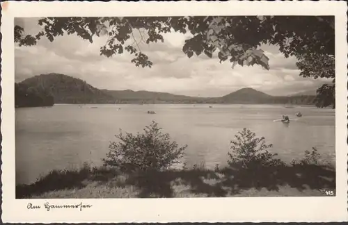 Au lac Hammersee, fraîcheur d'été dans le Sudetengau, incurvée