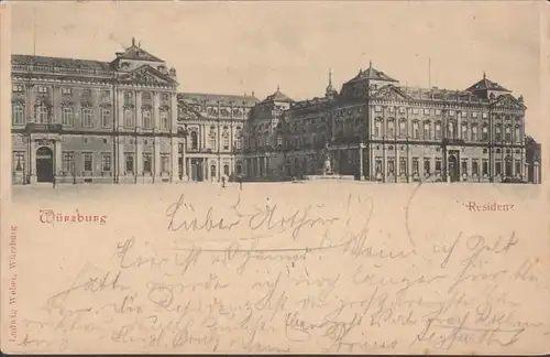 Résidence Würzburg, en 1900