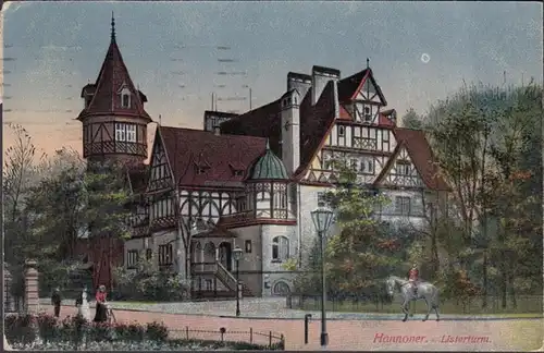 Hannover Listerturm, gelaufen 1919