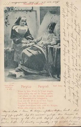Carl Zewy Vergiss Vergieb Quand dans la forêt chantent les oiseaux, couru 1899