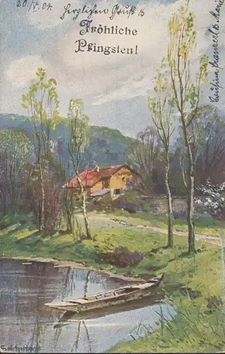 Fröhliche Pfingsten, gelaufen 1904