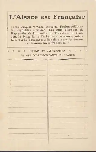 CPA L'Alsace est Francaise, non circulaire