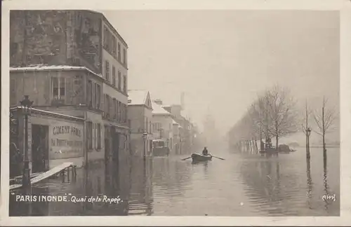 CPA Inondation de Paris Quai de la Rapée, non circulé