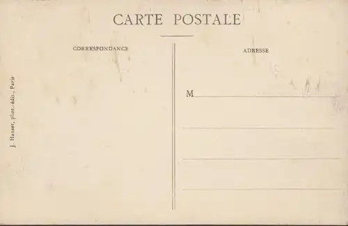 CPA Paris, Le Port St. Nicolas, Octroi de Paris, Inondation 1910, non circulé