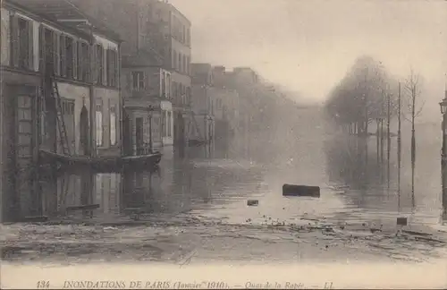 CPA Inondations de Paris Quai de la Rapée non circulé