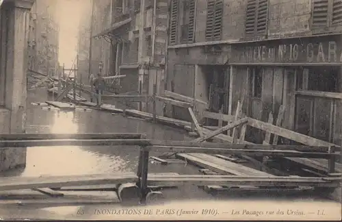 CPA Inondations de Paris Les Passages rue des Ursins, non circulé