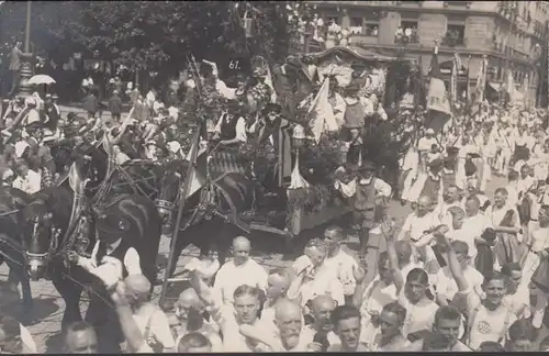 München 13 Turnfest 1923 Festwagen Fahnenträger, ungelaufen