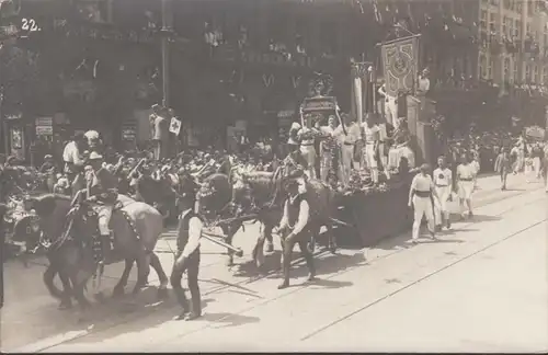 München 13 Turnfest 1923 Festwagen der Deutschen Turnerschaft, ungelaufen