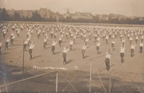 München 13 Turnfest 1923 Münchner Vorwoche Foto Ansichtskarte, ungelaufen