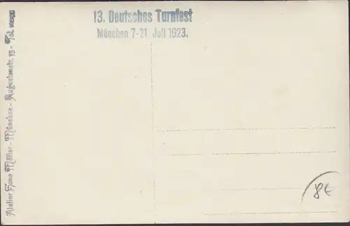 Munich 13 Festival de gym 1923 Exercices gratuits à l'orage Photos Cartes visuelles, incurvées