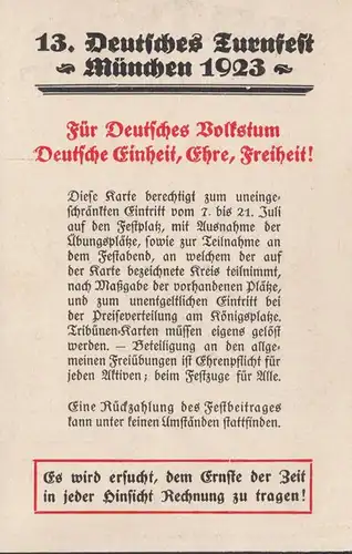 Munich 13ème Festival allemand 1923 Fête