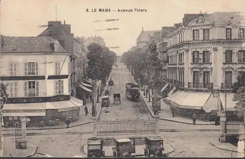 CPA Le Mans Avenue Thiersc, circulé 1932