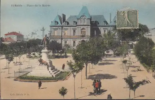 CPA Saida Place de la Mairie, non circulaire- date 1921