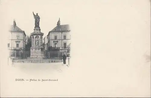 CPA Dijon Statue de Saint Bernard, non circulé