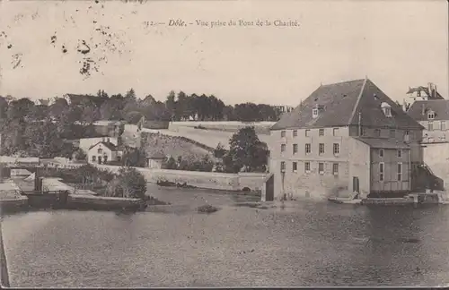 CPA Dôle Vue prisse du Pont de la Charité, circulé 1905