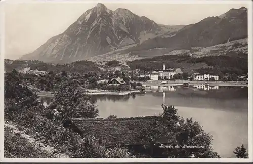 Sarnen mit Stanserhorn, gelaufen 1934