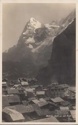 Mürren mit Eiger, gelaufen 1926