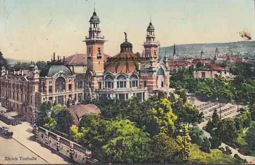Zürich Tonhalle, gelaufen 1909