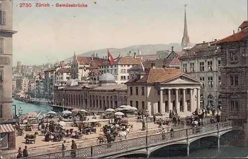 Pont de légumes Zurich, couru en 1910