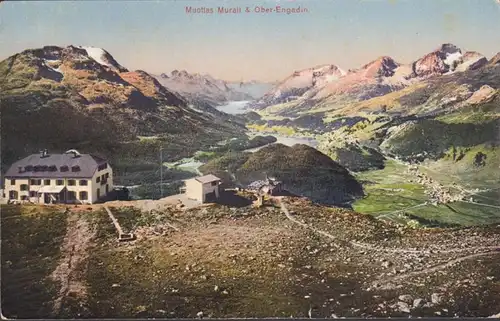 Samedan Muottas Murail und Ober Engadin, gelaufen 1912