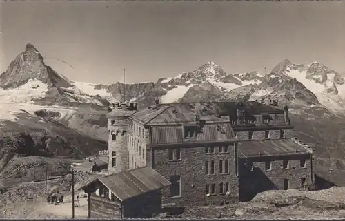 Zermatt Kulm Hotel Gornergraf, couru en 1927