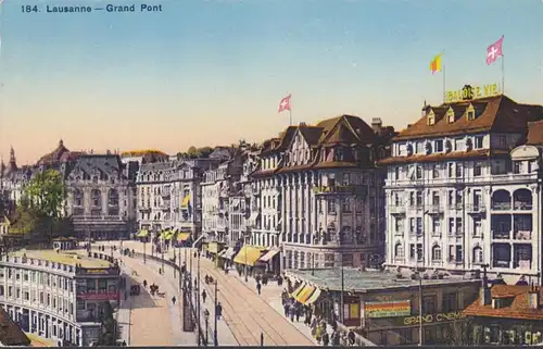 Lausanne Grand Pont, incurvée