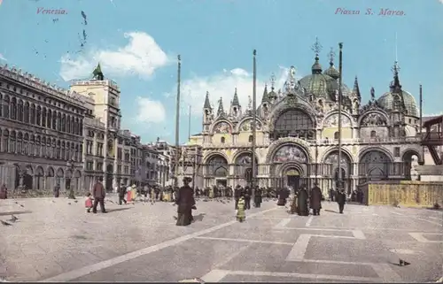 Venezia Piazza S. Marco, couru en 1911