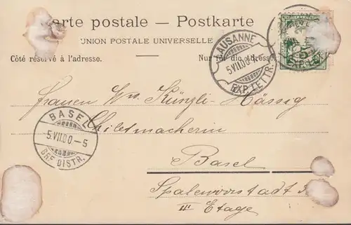 Lausanne Cathédrale, couru 1900