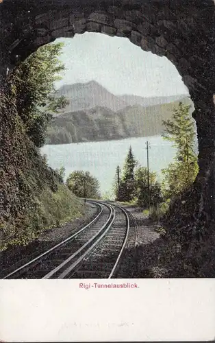 Vue du tunnel de Rigi, incurvée