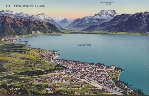 Vevey et Dents du Midi, ungelaufen