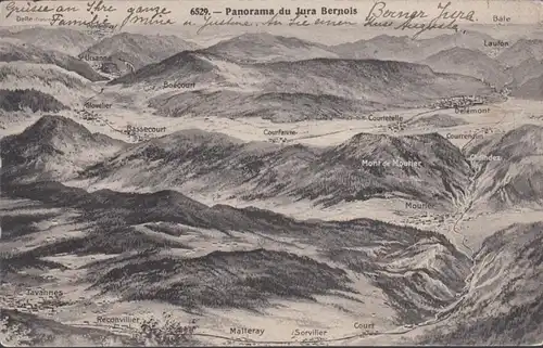Panorama du Jura Bernois, couru en 1907